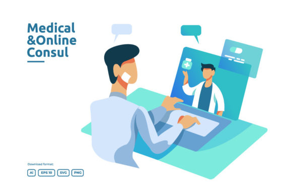 Online Health Care Service Illustration Review