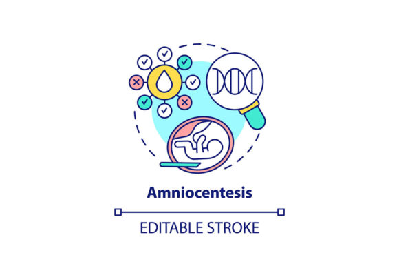 Reviewing the Amniocentesis Concept Icon for Embroidery
